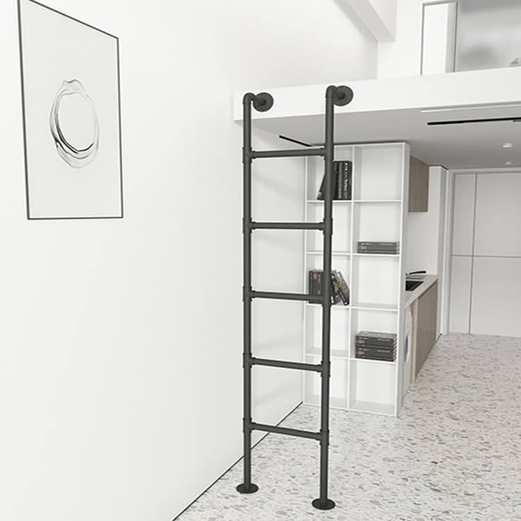 Nordic Style Household Straight Ladder, Student Dormitory Bunk Bed Climbing Ladder, Attic Stairs Iron Loft Retro