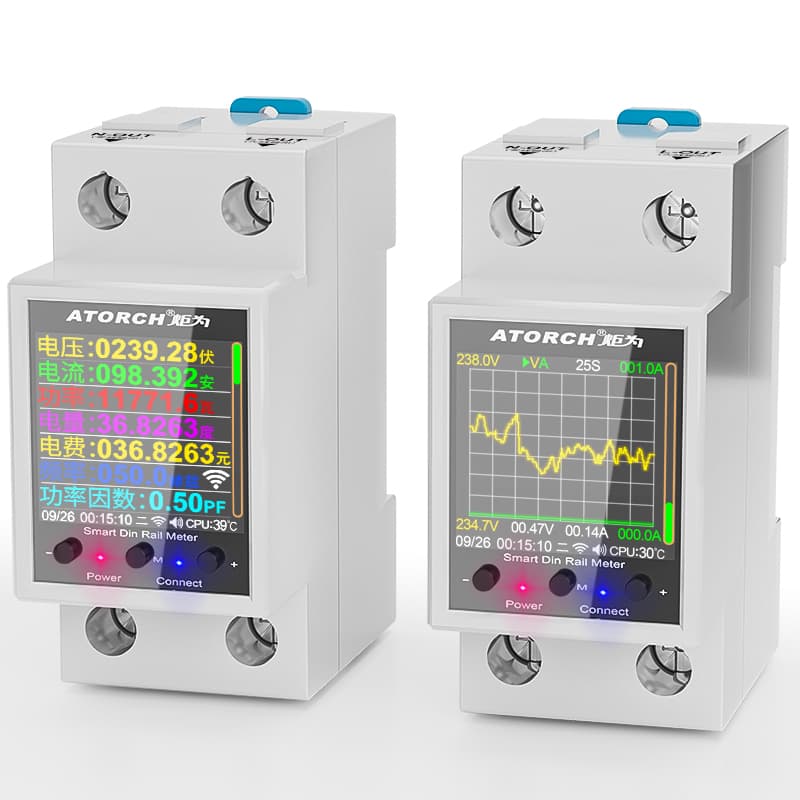 GR2P AC Digital Voltage Current Meter Multifunctional Power Meter Electronic Energy Meter
