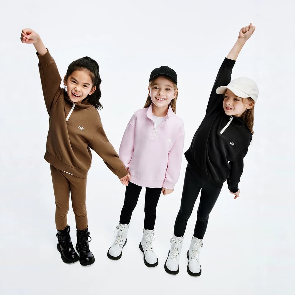 Antibacterial two-piece set of children's clothing, autumn clothing, girls' sweatshirt and leggings set, children's trousers, medium and large children's fashionable style
