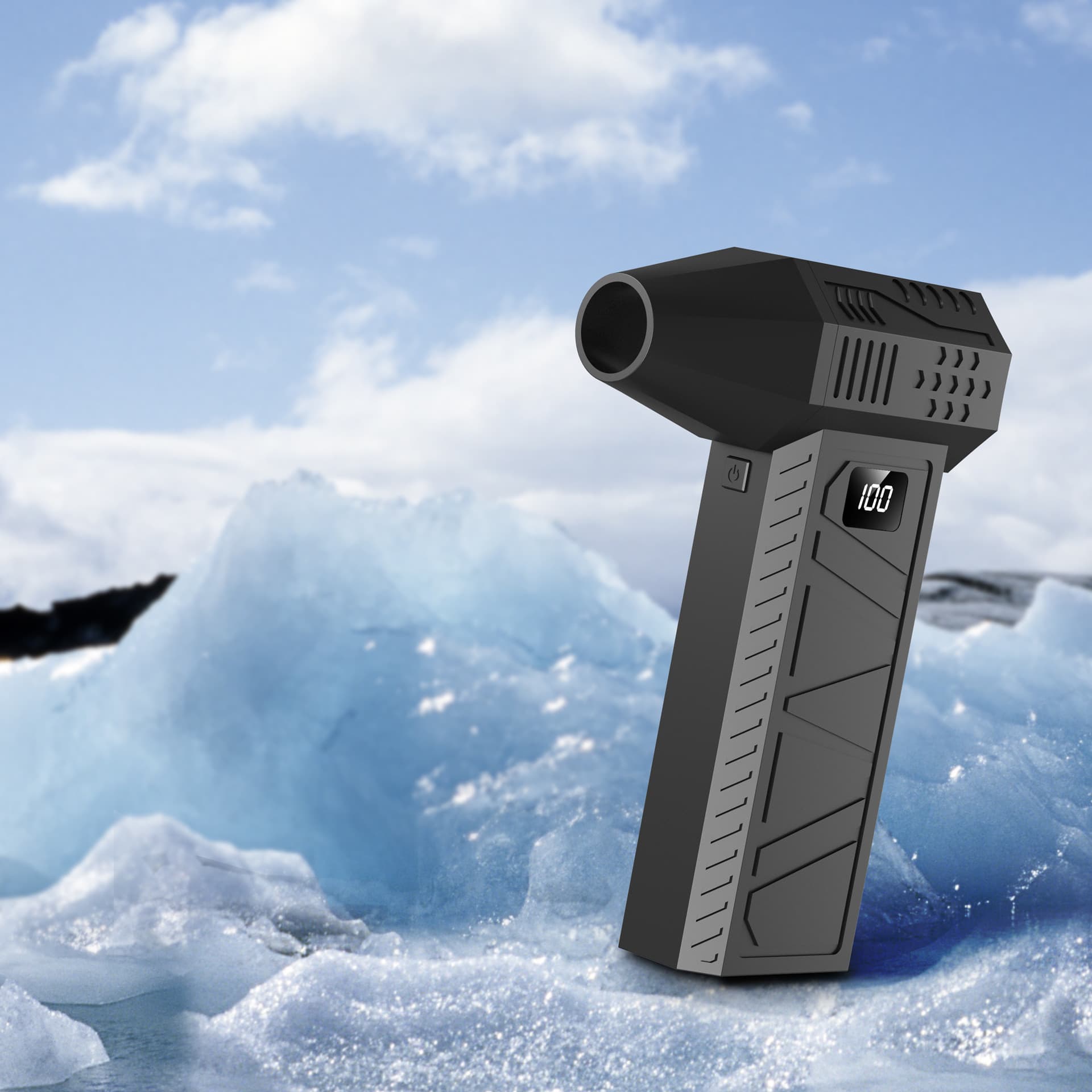 Cross-border high-speed brushless handheld ducted turbo fan for camping, powerful outdoor blower