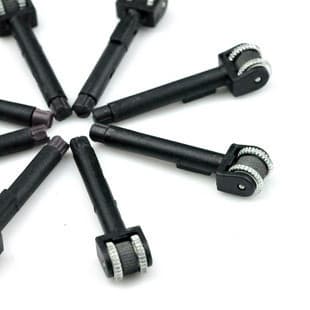 Large and small flint holders, Spanish Clipper lighter flint wheel original parts with one flint included