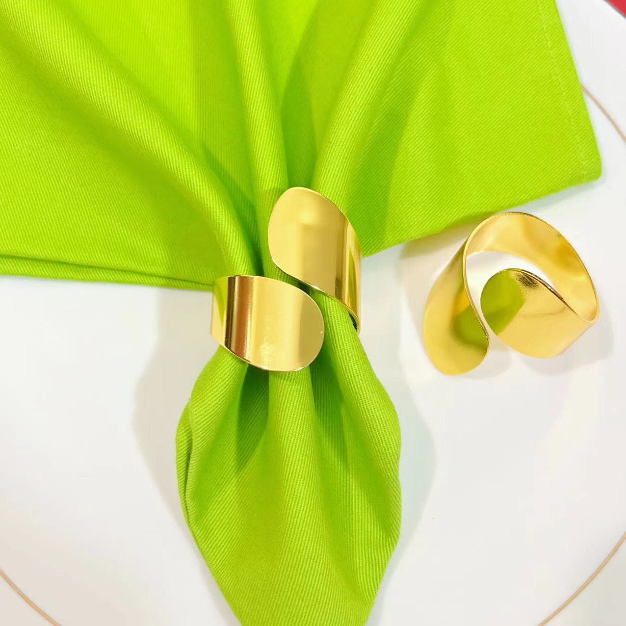 Hotel Metal Napkin Ring Open Napkin Buckle Napkin Ring Cloth Ring Gold Wholesale from Manufacturer