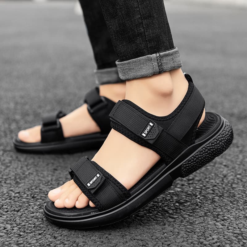 Factory Wholesale Men's Sandals Versatile Summer New Trendy Fashion Cross-Border Casual Men's Trendy In-Stock