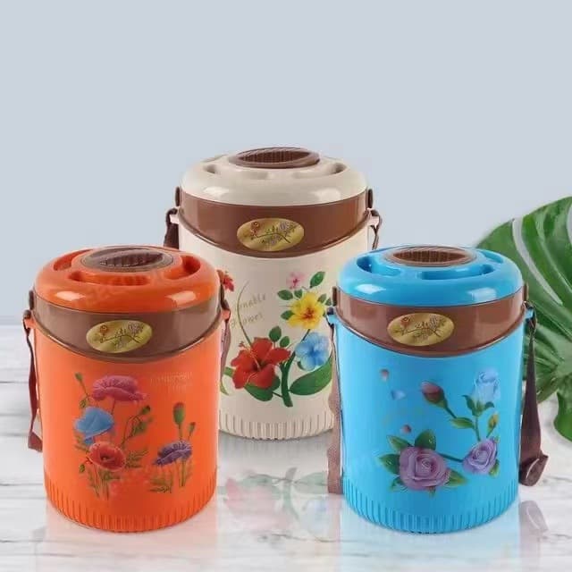 Factory Direct Cross-Border Exclusive Fresh-Keeping Lunch Box, Thermal Container, Kitchen Stainless Steel Freshness Utensils Three-Piece Set