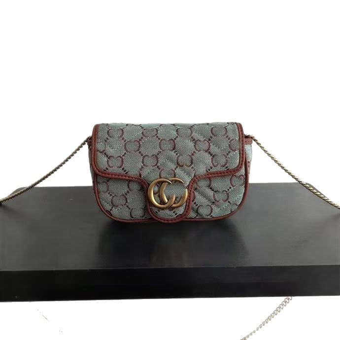 2025 New Style Gu Family European and American Women's Bag f LV Women's Bag 1955 Saddle Bag Shoulder Crossbody Genuine Leather Mamont Bag