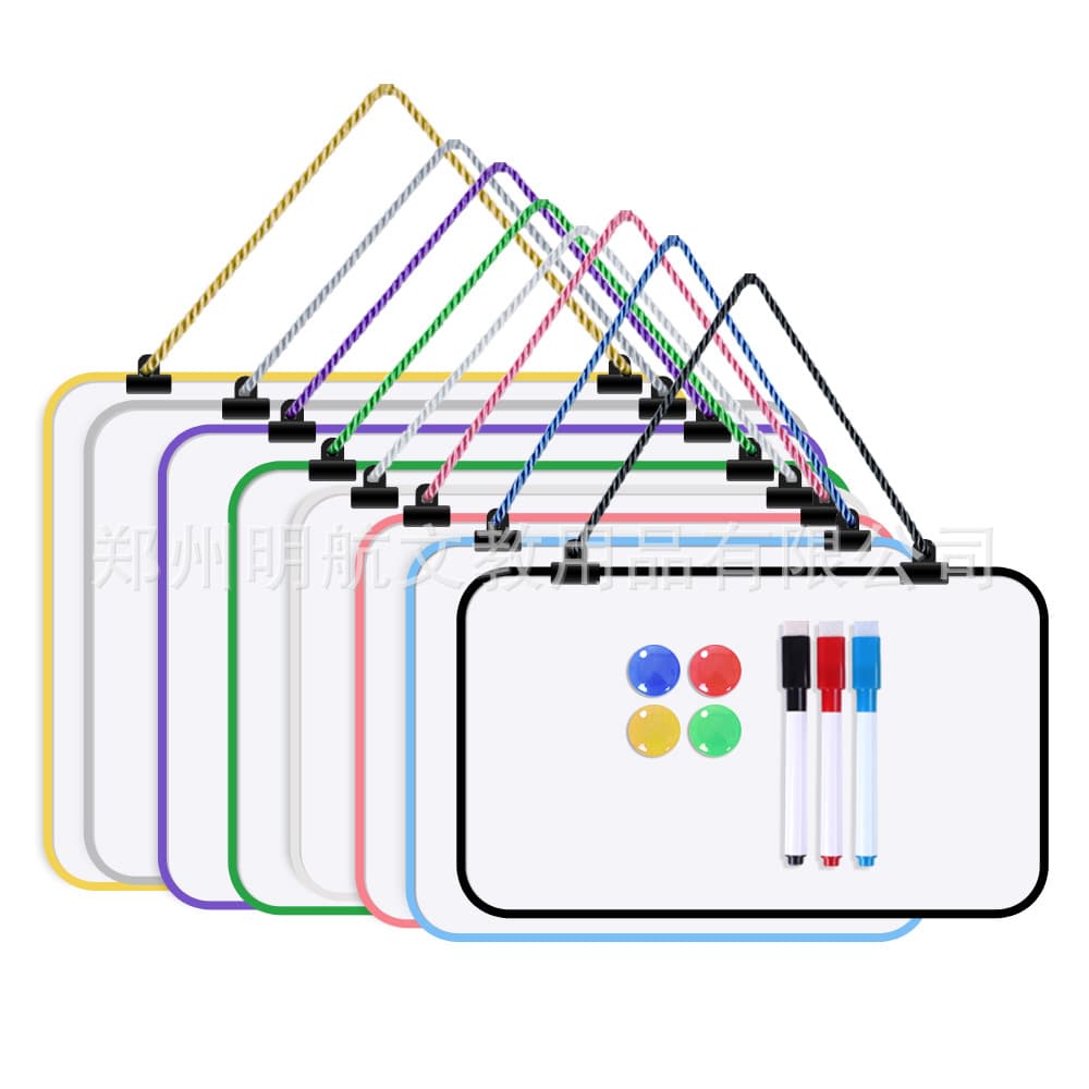 Hanging magnetic double-sided small whiteboard erasable writing board children's home whiteboard office note message small blackboard