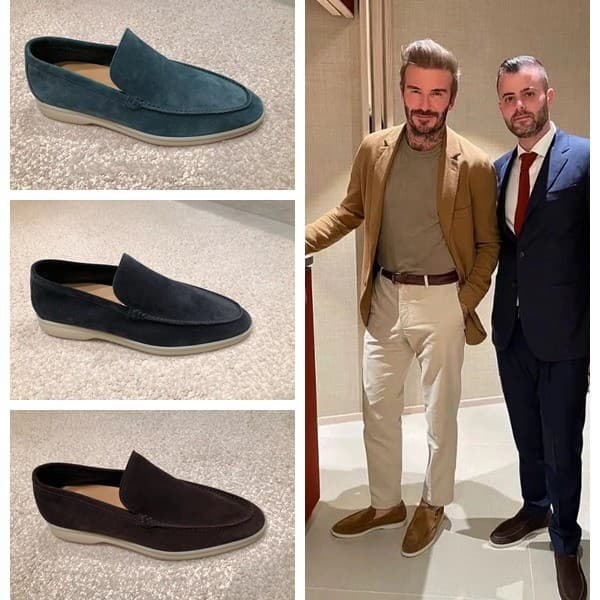 Men's Summer Loafers Casual Flat Shoes Slip-On Driving Shoes Cross-Border Large Size Bean Shoes