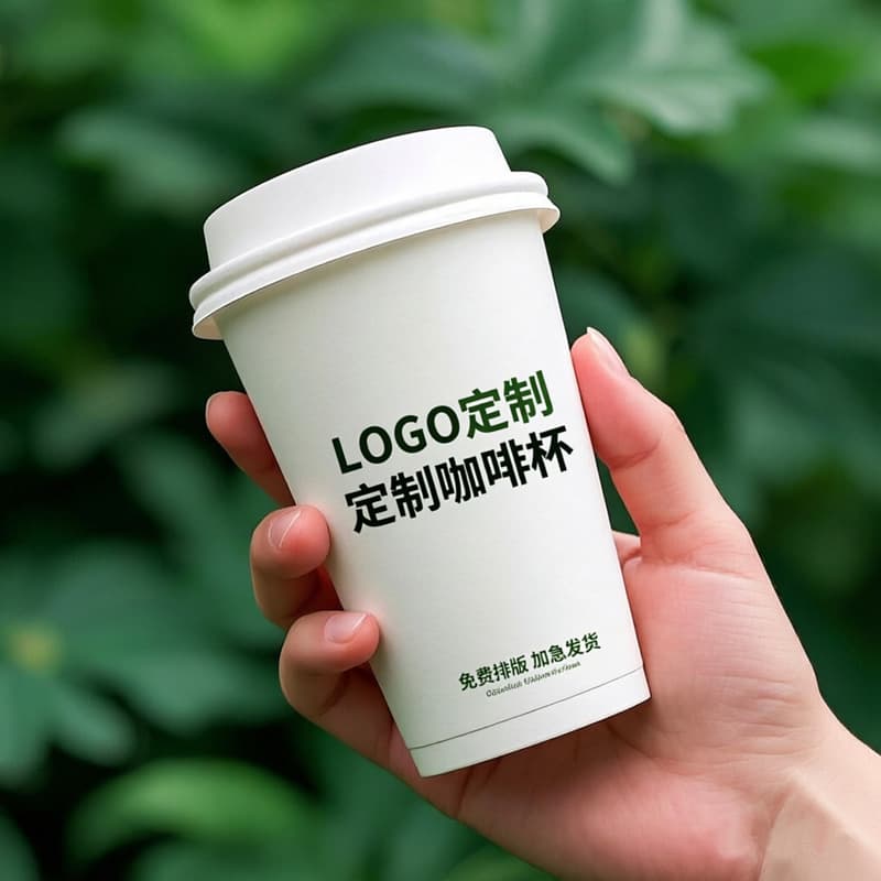 Disposable Paper Coffee Cups Custom Logo Insulated Hot Drink Cups Heat-Resistant Milk Tea Takeaway Cups Anti-Scald Paper Cups