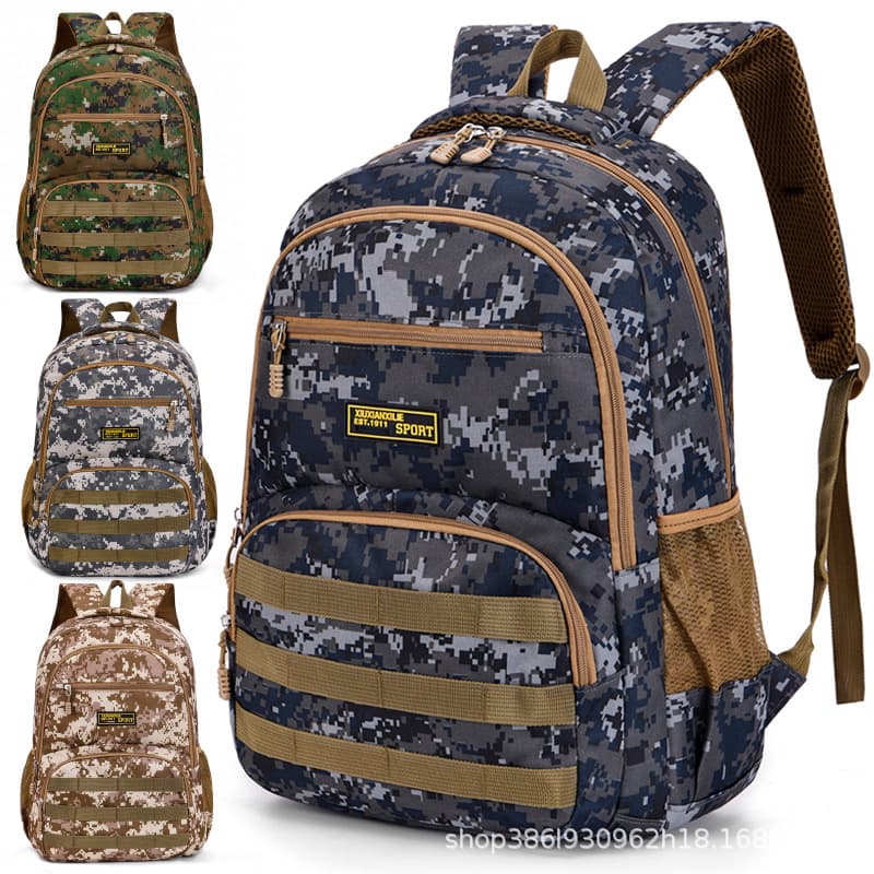 Cross-border backpack for men and women, middle school, high school, and college students, Oxford cloth schoolbag, large capacity travel backpack, laptop backpack
