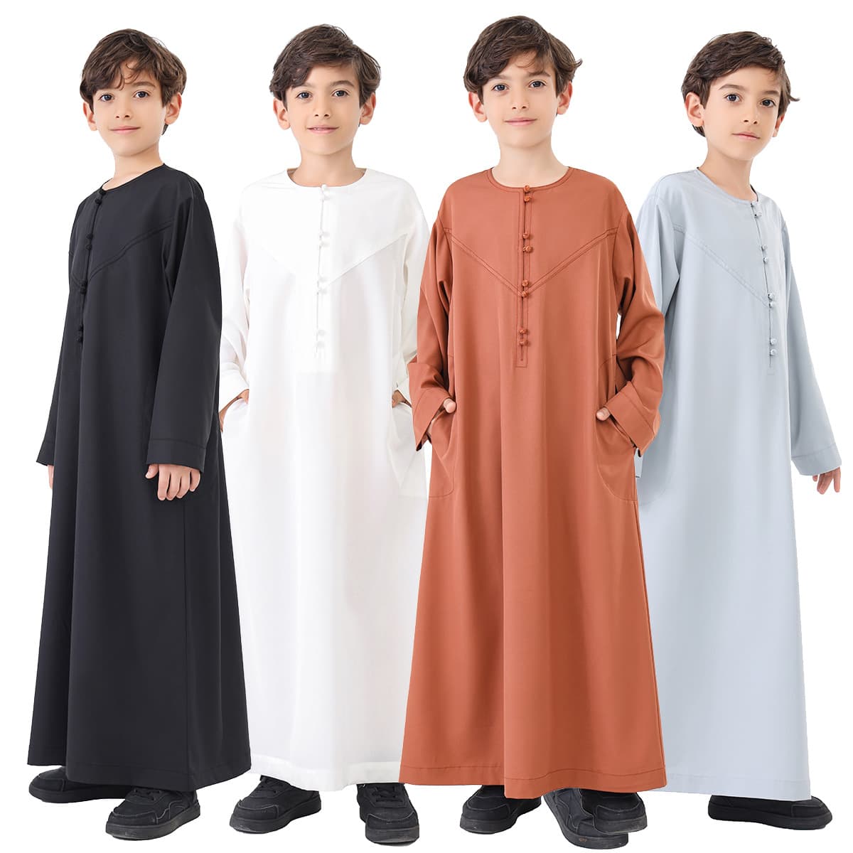 Factory Stock Middle Eastern Arab Boy's Robe, TH887, AliExpress AMAZON Cross-border TK Hot Seller