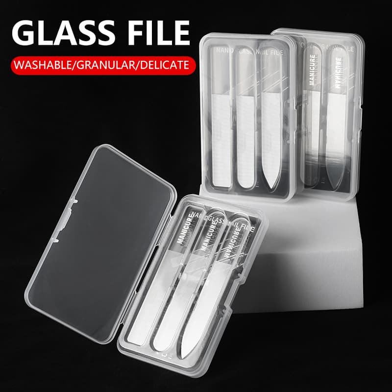Polishing polishing strip polishing nail polishing strip artifact manicure tool transparent nail file nano glass nail file in stock
