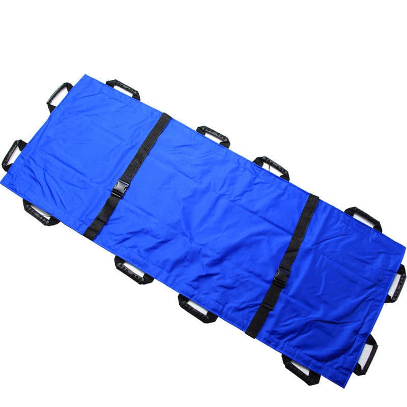 Soft Stretcher for Home Use, Simple Foldable Emergency Soft Stretcher with 12 Handles for Upstairs/Downstairs Fabric Stretcher
