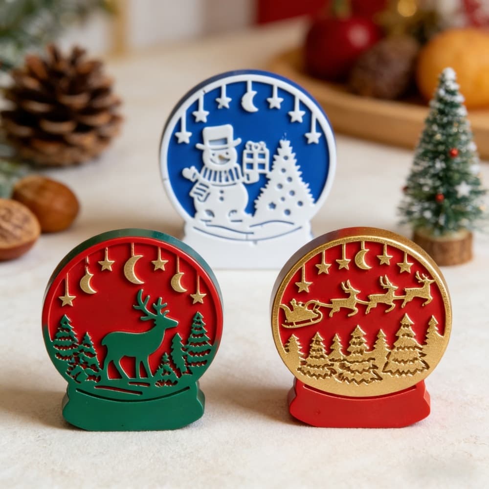 S2265 Christmas Ornament Decoration Plaster Mold DIY Silicone Mold