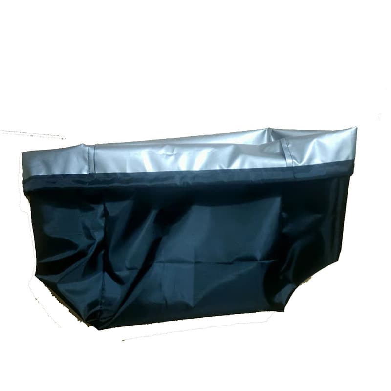 Custom silver-coated fabric drawstring bags, large waterproof with drawstrings, car trunk liner, laundry bags.