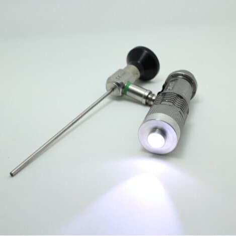 Portable LED light source for medical endoscope mobile phone camera system (endoscope not included)