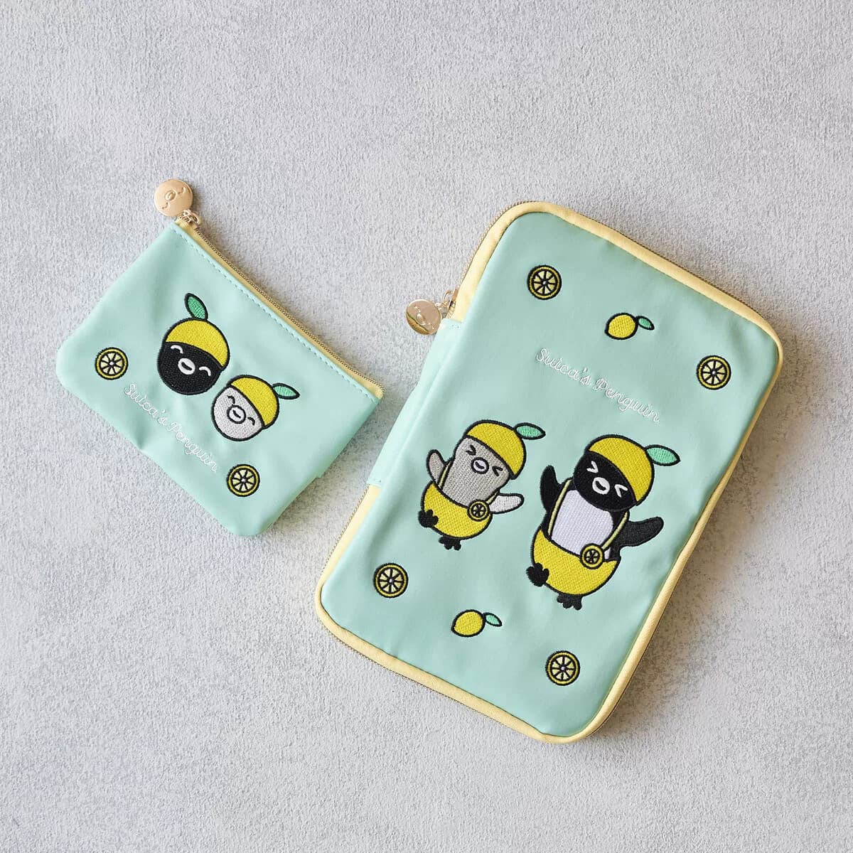 Suica Penguin Watermelon Card Holder Penguin Leather Multifunctional Bag Portable Storage Bag Penguin Tissue Bag
