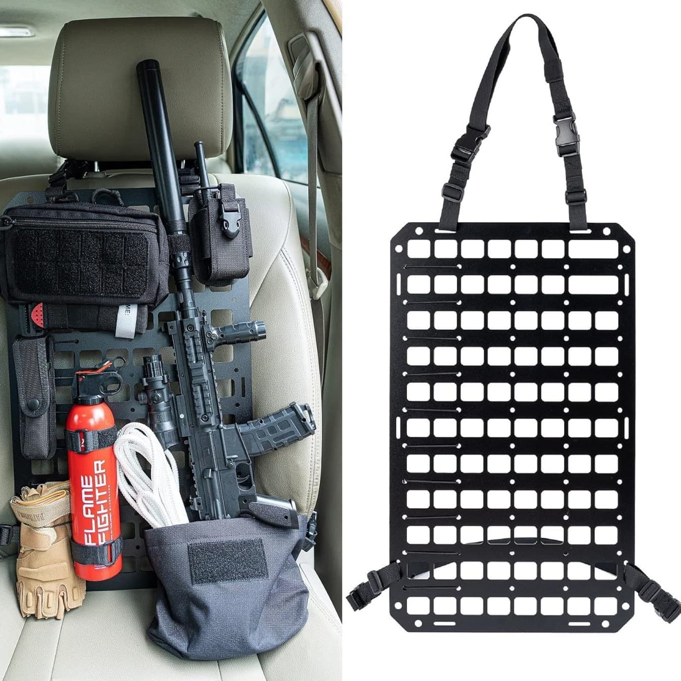 Hot Selling Car Seat Back Storage Bag Organizer Off-Road Interior Modification Hanging Panel Molle Multi-Functional