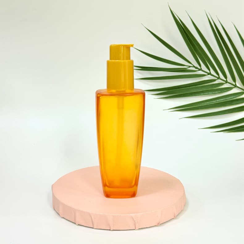 100ml Hair Oil Bottle Square Hair Oil Bottle Hair Care Essential Oil Bottle Essence Lotion Makeup Remover Oil Essential Oil Glass Bottle