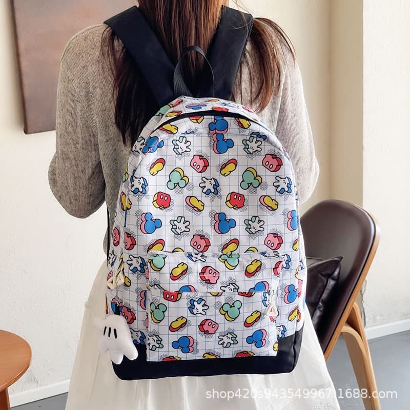 Large Capacity Backpack for Middle and High School Students, Ins Style Japanese Casual Double Shoulder Bag, Simple and Versatile Travel Backpack