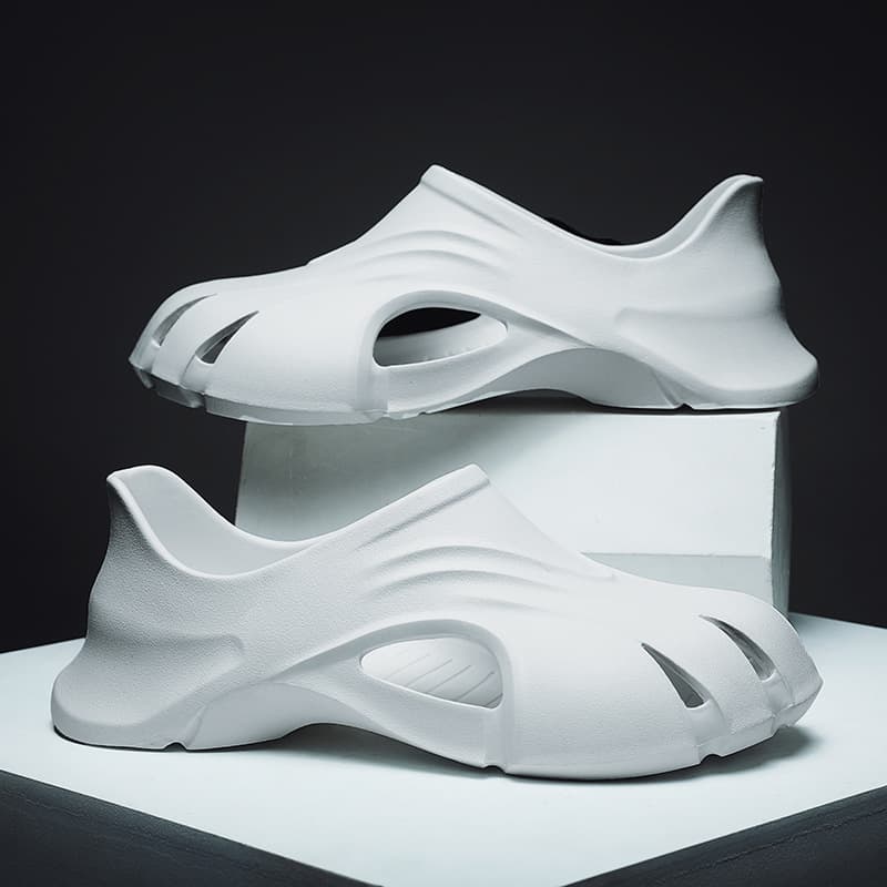 New Large Size EVA Rubber Sandals with Heel Hole, Thick Sole, Soft Men's Sandals, Wholesale Spot, One Generation Hair
