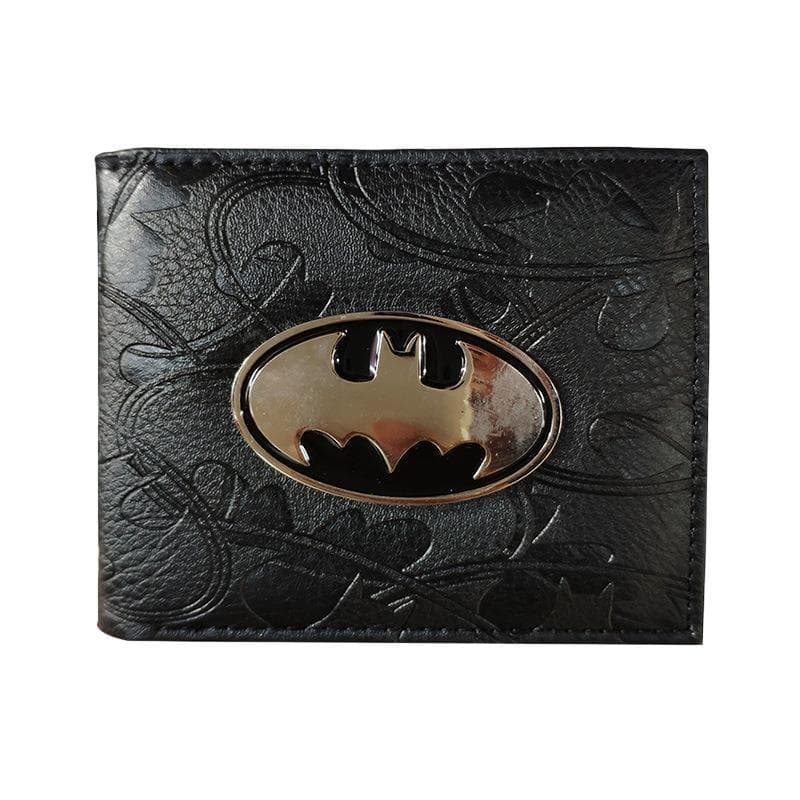 Batman Short Metal Wallet Batman Superhero Men Women PU Coin Purse Leather Wallet Card Holder