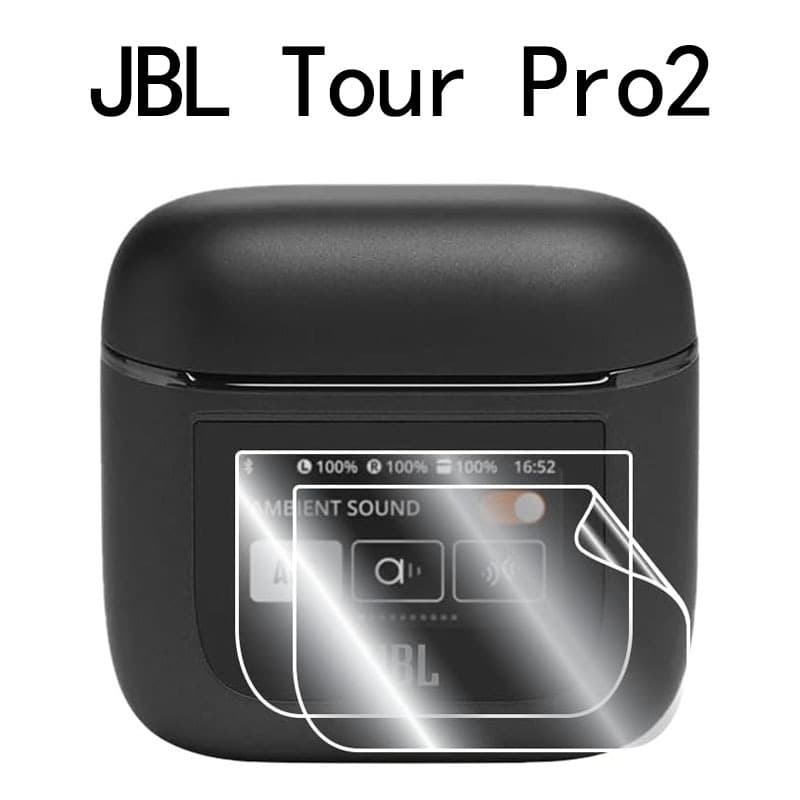 Compatible with JBL Tour Pro 2 LCD screen protector, smart Bluetooth headset screen protector, 9H high-definition explosion-proof soft film.