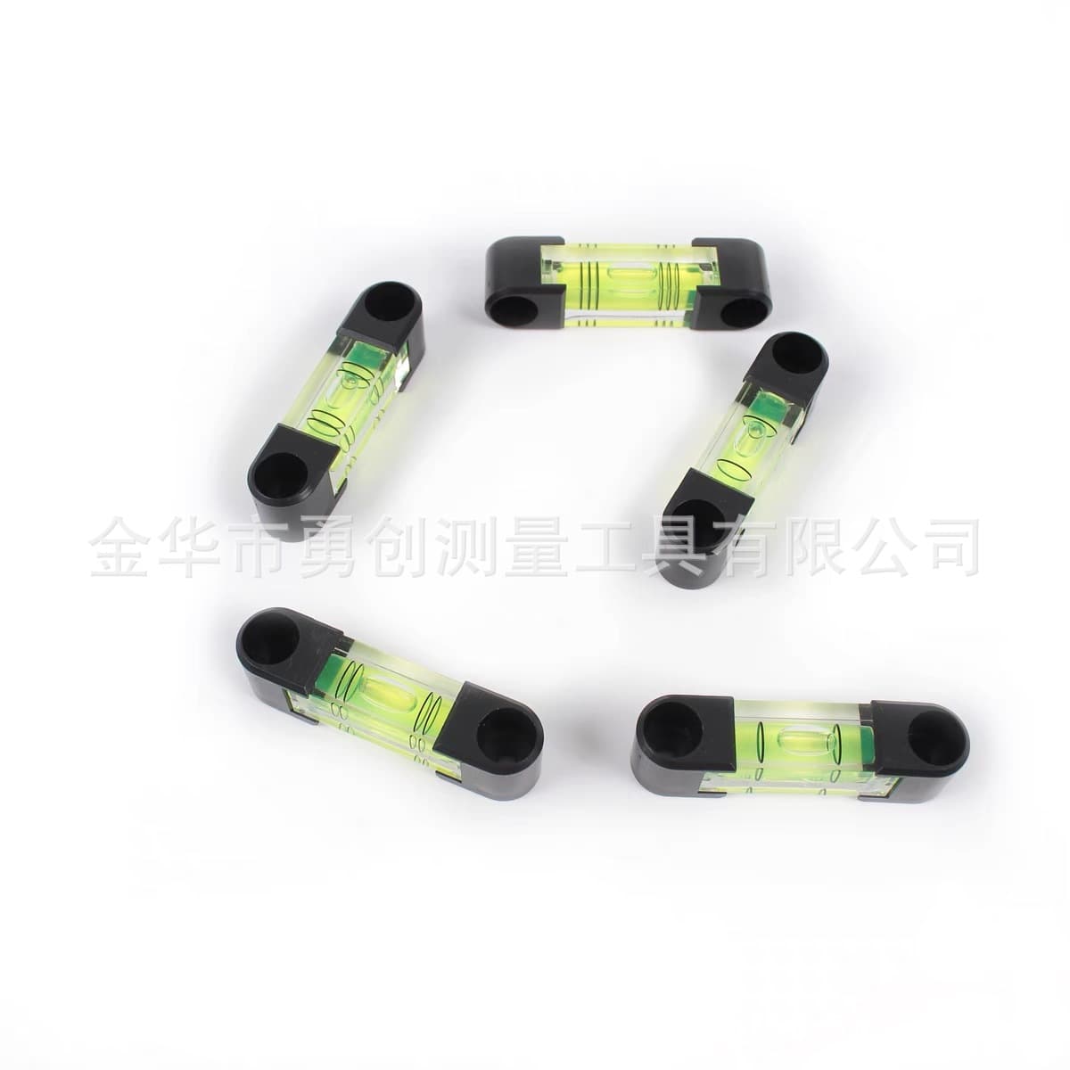 Supplier's bubble level with mounting screw holes, integrated bubble level, level bead