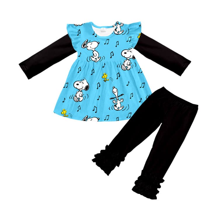 High-quality Foreign Trade Children's Wear, Printed Cute Creative Custom Autumn Set