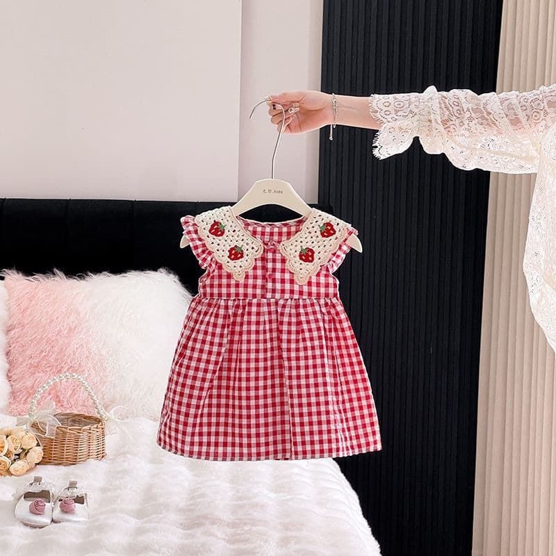 Girls Dress Summer 2026 New Baby Princess Dress Birthday Baby Bodysuit Dress Children Vest Dress Summer