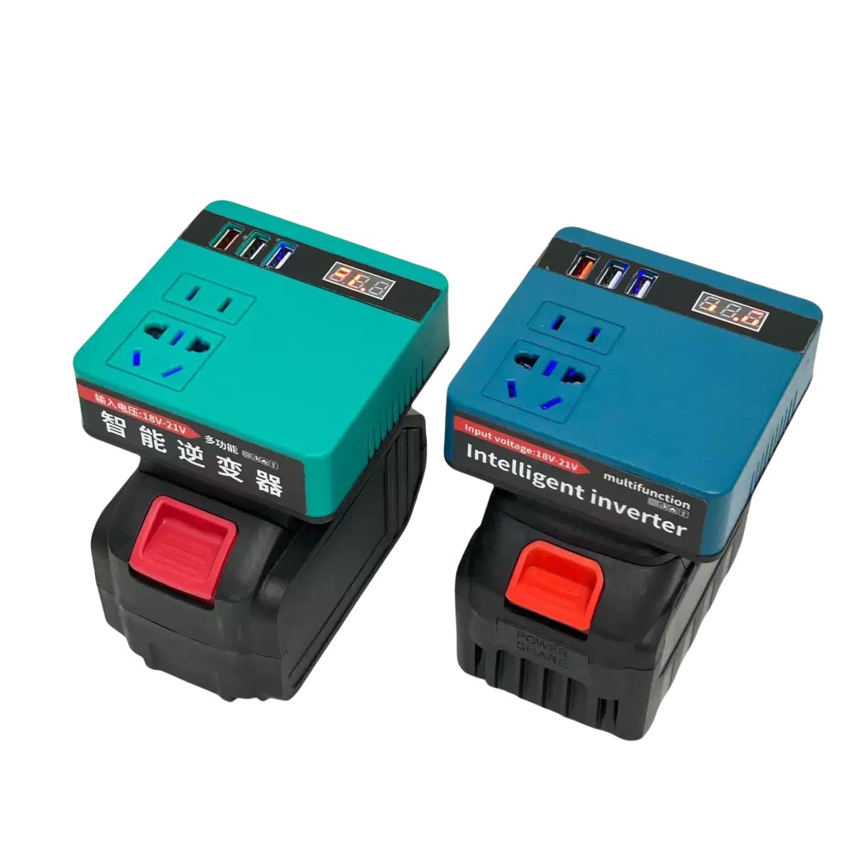 Universal Lithium Battery Inverter Power Bank Makita/A3 Compatible 21V to 220V Smart Voltage Converter