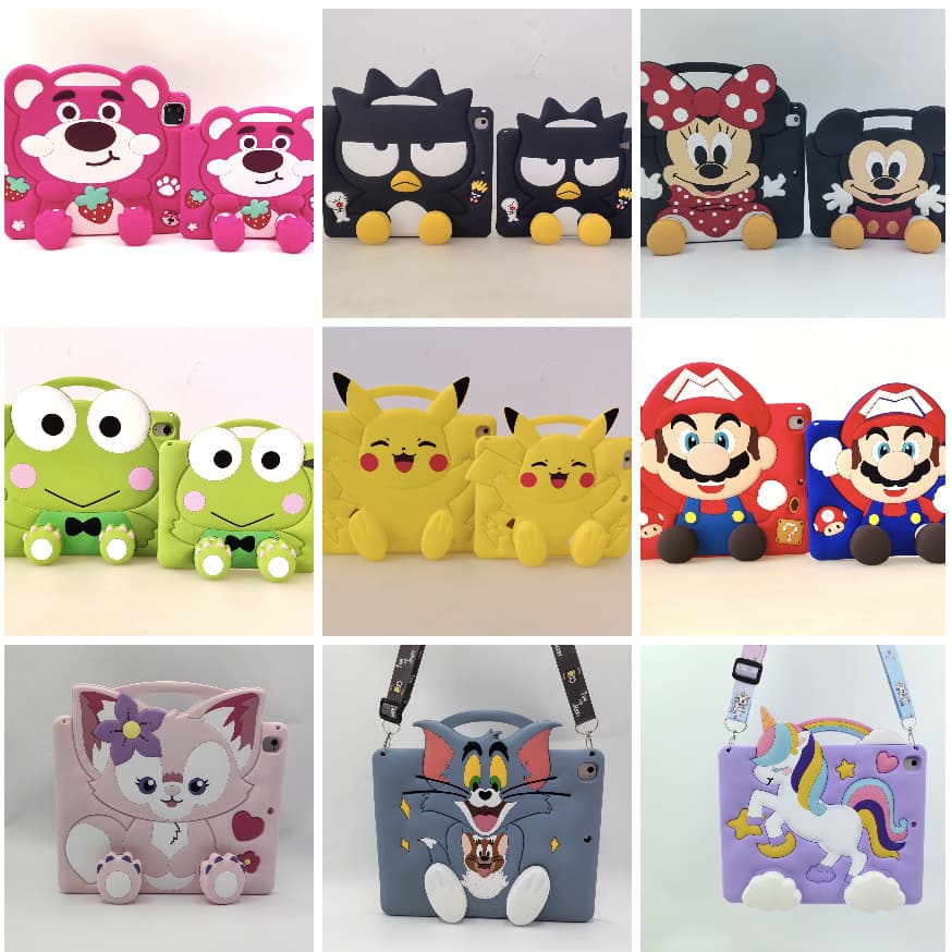 80 models in stock, 60 models suitable for ipad air protective case, integrated leg extension bracket, cartoon Samsung tablet case