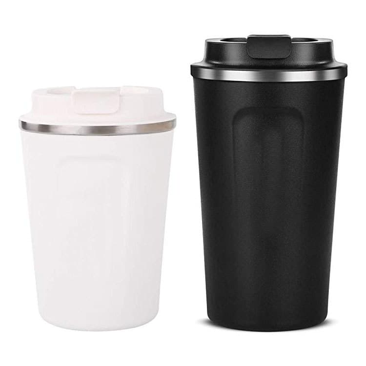 Cross-border exclusive for 13oz creative American ins style car simple double-layer Thermos Vacuum stainless steel coffee cup