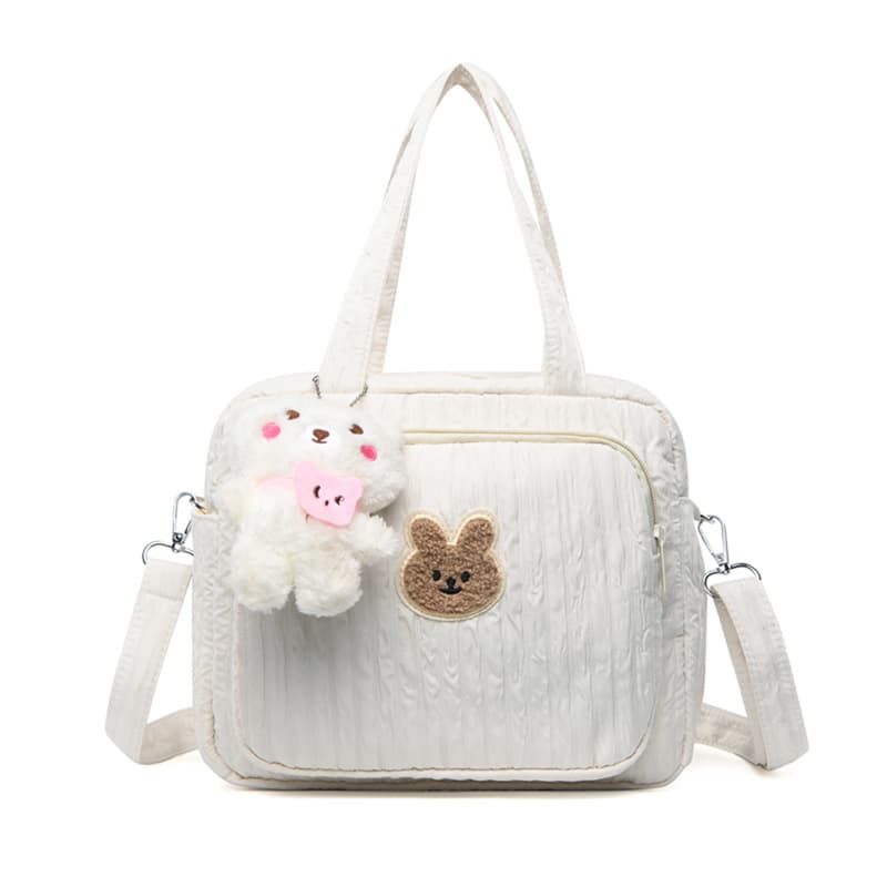 Cute Cartoon Bear Mom Bag Diaper Bag Large Capacity Outdoor Baby Supplies Storage Bag Shoulder Bag Mommy Bag
