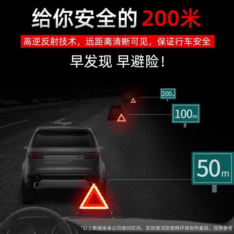 Tripod Warning Sign Car Triangle Stand National Standard Reflective Vehicle Emergency Stop Breakdown Safety for Cars