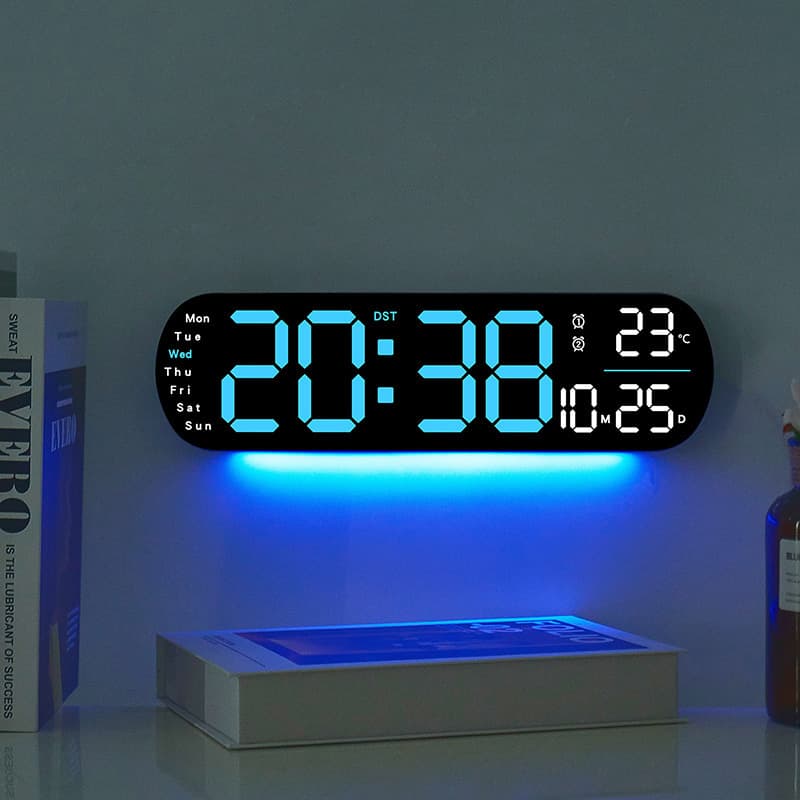 Cross-border Creative New Wall Clock Multifunctional Clock Living Room Clock Large Screen LED Digital Alarm Timer 5502
