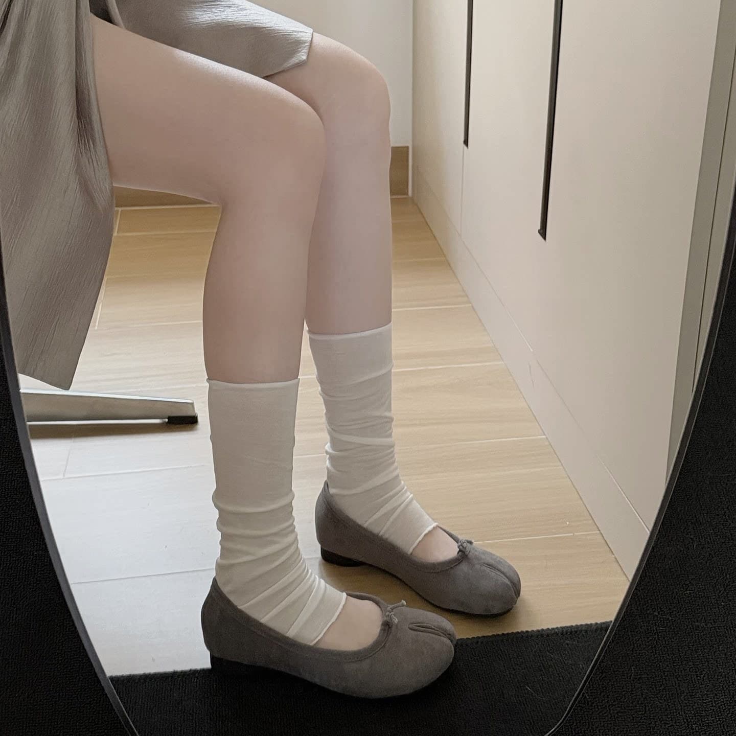 "Lyocell Tencel~miu Sock Covers" Korean Ballet Style Summer Leg Covers with Relaxation and Thin Style for Summer