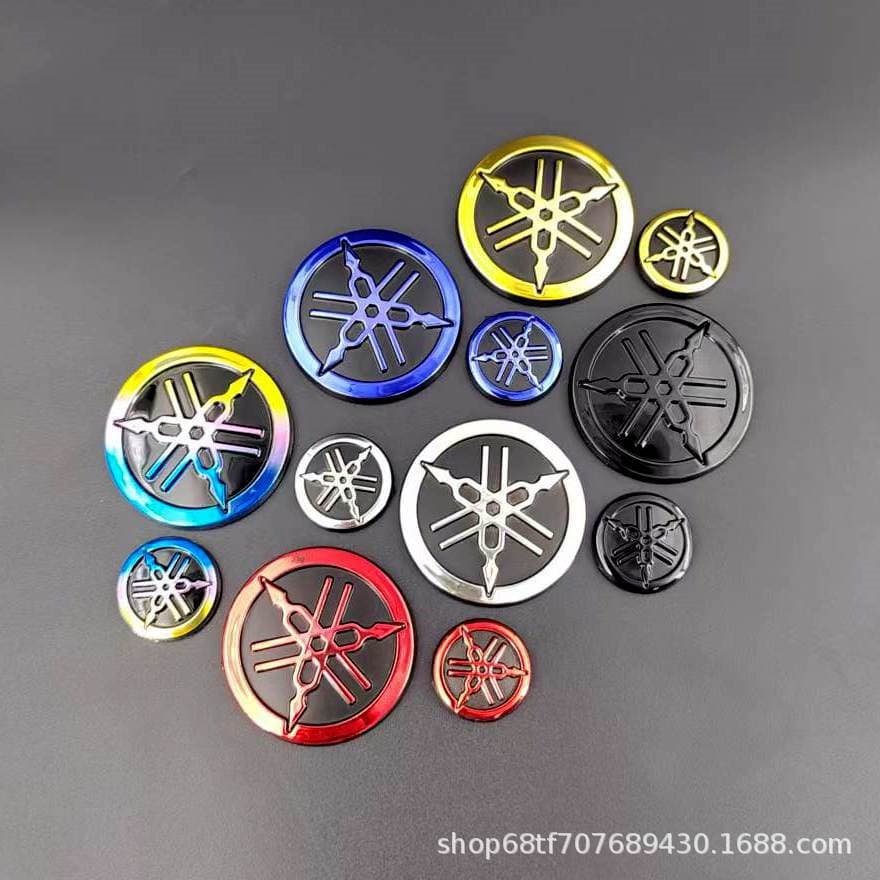 For Yamaha Motorcycle Logo Sticker ABS Plastic Tank Sticker 3D Three-Dimensional Personalized Decal