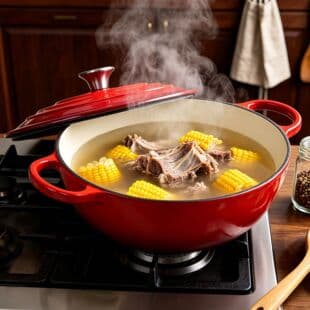 Cross-border Hot Enameled Cast Iron Soup Pot Home Stew Pot Mother Pot Heat-resistant Non-stick Braising Pot Universal for Induction Cooker