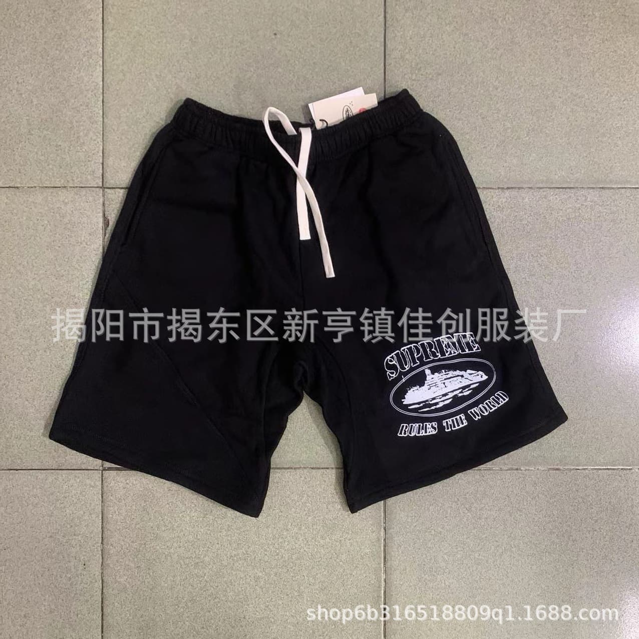 Casual Hip Hop Printed Board Shorts Street Style Skateboarding Loose Fit Men's Leisure Pants Trendy Brand Demon Island Shorts