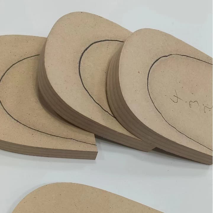 Men's Shoe Combination Wooden Sole Heel, High Heel Wooden Women's Eco-Friendly Wood Heel, Solid Wood Board Sole