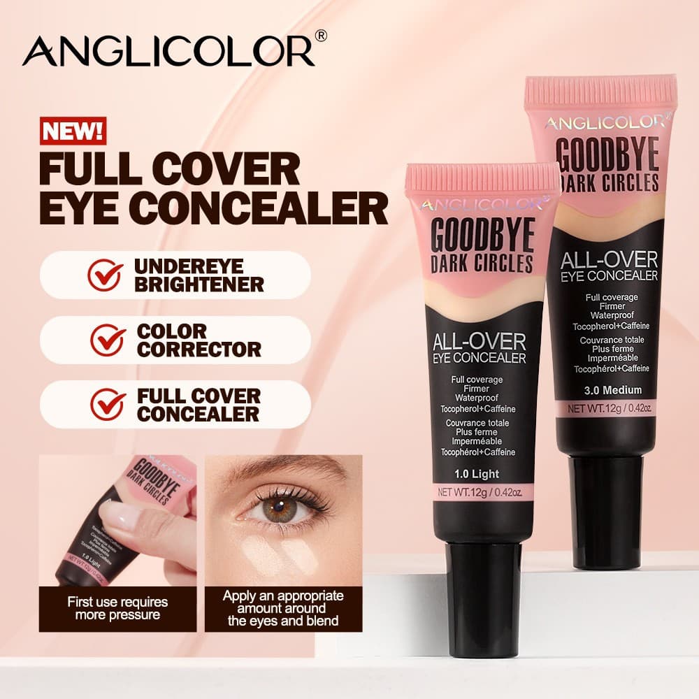 Hot-selling Cross-border Concealer Liquid, Covers Acne Scars, Blemishes, Spots, Dark Circles, Non-caking, Smooth, Brightening Concealer