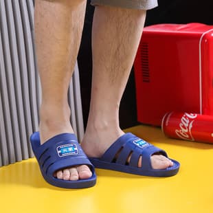 All-Season Men's Casual Daily Home Inflatable Sandals, Summer Outdoor Simple Flat PVC Flip-Flops