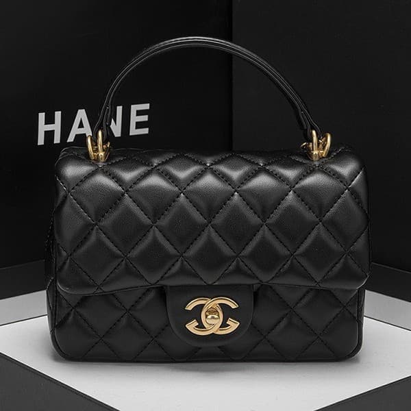 Women's Genuine Leather Bag Chanel-Style Quilted Chain Bag Handbag 2026 New Fashion Versatile Single Shoulder Crossbody Bag