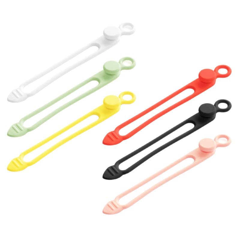 Cable Organizer Cord Wrapper Tie Wrap Charging Cable Binding Strap Home Silicone Tie