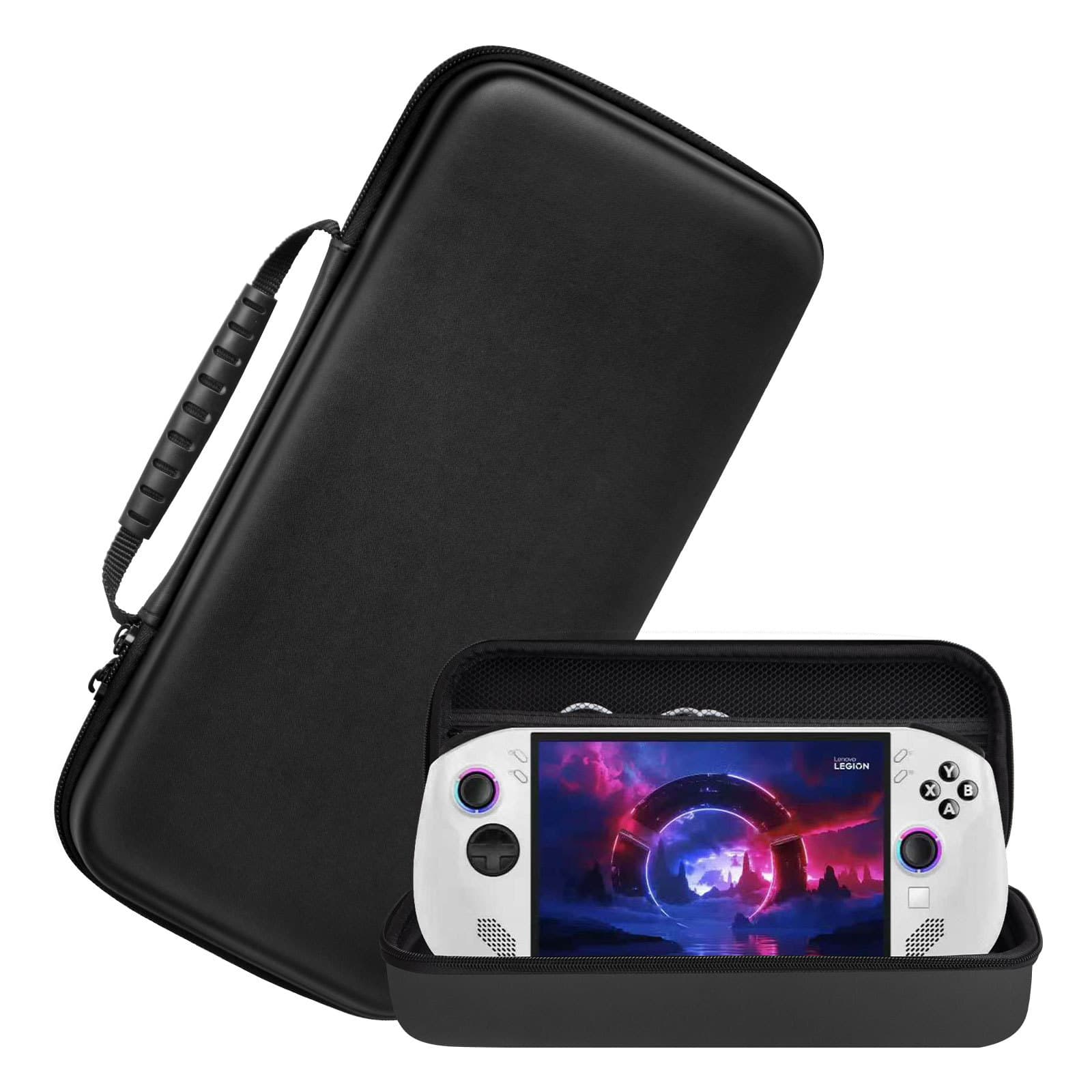 Compatible with Lenovo Legion Go S Carrying Case, Savior Handheld Console EVA Leather Texture Waterproof Drop-Proof Protective Handbag