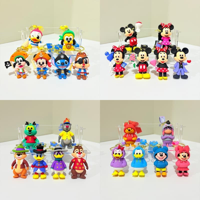 Cross-border creative cartoon sweatshirt Mickey Winnie Bear Donald Duck doll key chain pendant key chain accessories wholesale