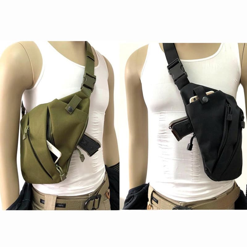 Factory direct sales of outdoor crossbody bags, casual cycling and hiking chest bags, multi-functional camouflage shoulder bags.