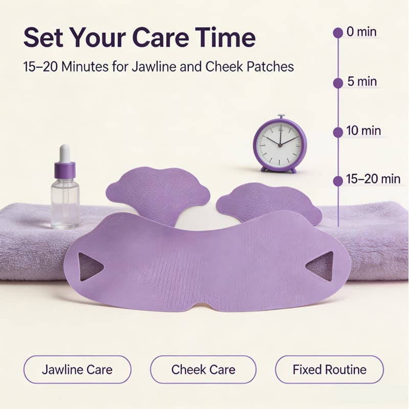 Cross-border ear-hanging mask Amazon elastic type restructured collagen light lines firming and lifting collagen purple film V face mask