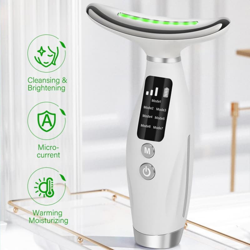 Cross-border Neck Beauty Device, Neck Firming Massager, Microcurrent Neck and Face Dual-Use, Wrinkle Massager for Neck Lines and Nasolabial Folds