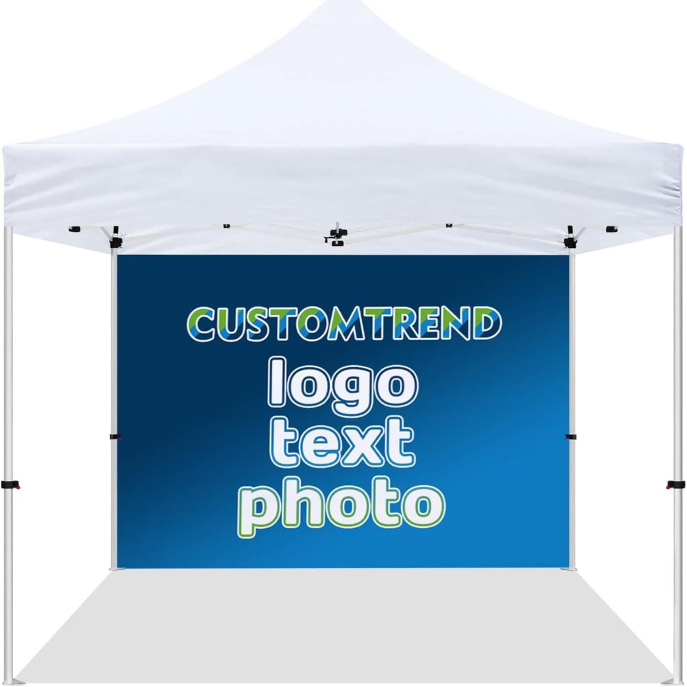 Cross-border Outdoor Advertising Tent Rain Shelter Sun Umbrella Exhibition 300D Oxford Fabric Waterproof Four-Corner Sunshade Canopy